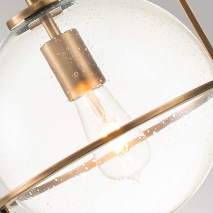 Quintiesse - Hanglamp aan stang SOMERSET 1xE27/60W/230V Ø 28,9 cm bronskleurig