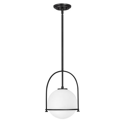 Quintiesse - Hanglamp met stang SOMERSET 1xE27/60W/230V Ø 28,9 cm zwart