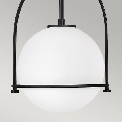 Quintiesse - Hanglamp met stang SOMERSET 1xE27/60W/230V Ø 28,9 cm zwart