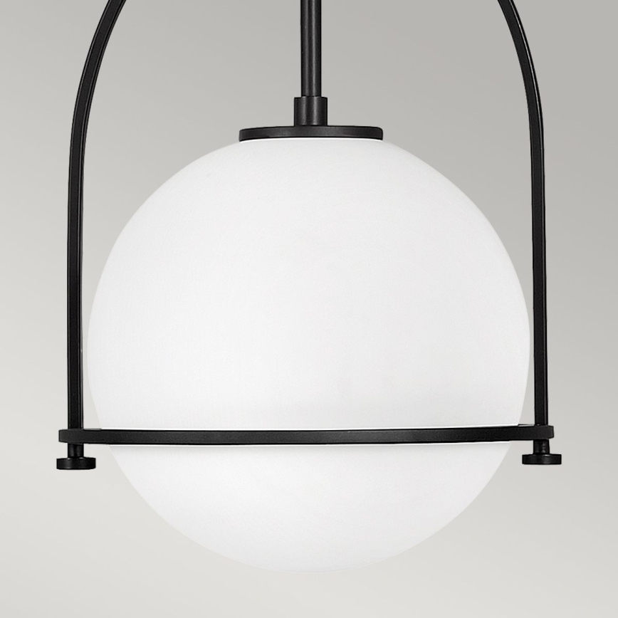 Quintiesse - Hanglamp met stang SOMERSET 1xE27/60W/230V Ø 28,9 cm zwart