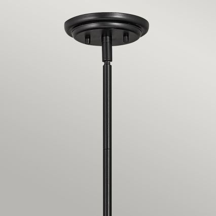 Quintiesse - Hanglamp met stang SOMERSET 1xE27/60W/230V Ø 28,9 cm zwart