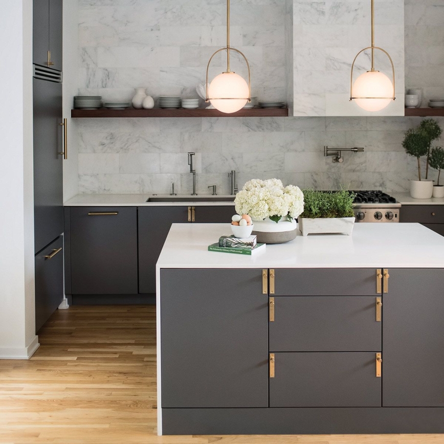 Quintiesse - Hanglamp met stang SOMERSET 1xE27/60W/230V Ø 28,9 cm brons