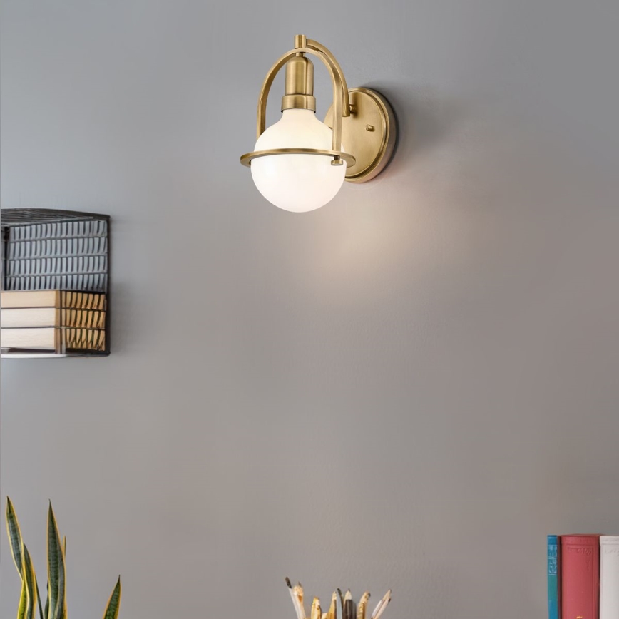 Quintiesse - Wandlamp SOMERSET 1xE27/60W/230V goudkleurig