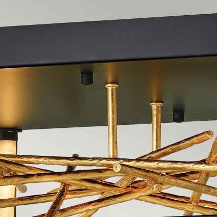 Quintiesse - LED plafondlamp STYX LED/8W/230V zwart/goud