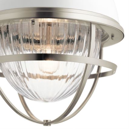 Quintiesse - Hanglamp met stang TOLLIS 1xE27/40W/230V Ø 40,8 cm mat chroom