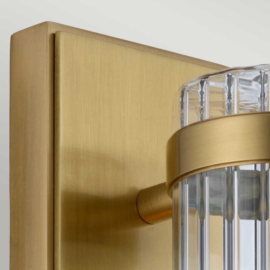 Quintiesse - LED badkamerwandlamp WELLINGTON 1xE27/7W/230V IP44 goudkleurig