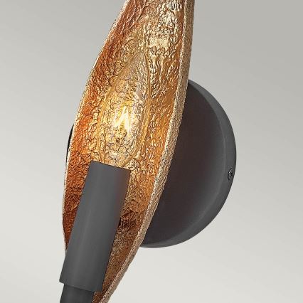 Quintiesse - Muurlamp WILLOW 1xE14/40W/230V goud/zwart