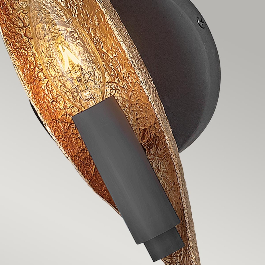 Quintiesse - Muurlamp WILLOW 1xE14/40W/230V goud/zwart