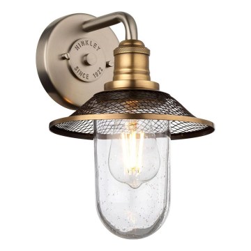 Quintiesse - Wandlamp voor badkamer RIGBY 1xE27/40W/230V IP44 brons