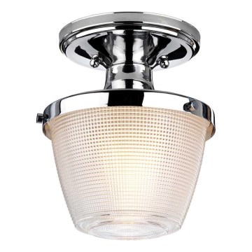 Quoizel - Badkamer plafondlamp DUBLIN 1xE27/40W/230V IP44 glanzend chroom