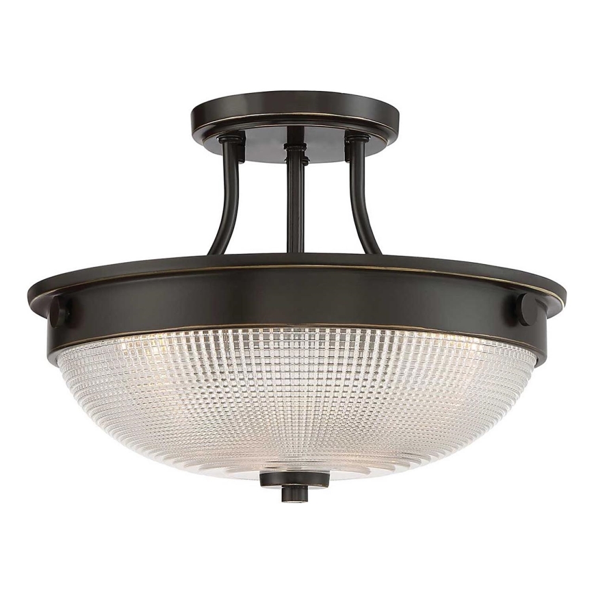 Quoizel - Bevestigde hanglamp MANTLE 2xE27/60W/230V brons