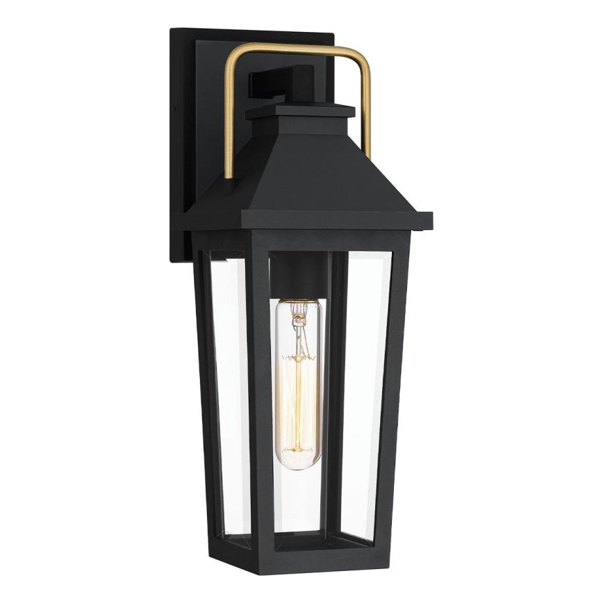 Quoizel - Buitenwandlamp BUCKLEY S 1xE27/40W/230V IP44 zwart