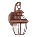 Quoizel - Buitenwandlamp NEWBURY 1xE27/60W/230V IP44 in koper