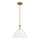 Quoizel - Hanglamp met vaste pendel MEJIA 1xE27/60W/230V diameter 35,6 cm messing