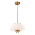 Quoizel - Hanglamp met vaste pendel STARING 3xE14/40W/230V diameter 45,7 cm goud/patina/wit