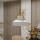 Quoizel - Kroonluchter BRECKEN met staaf 2xE27/60W/230V goud/wit