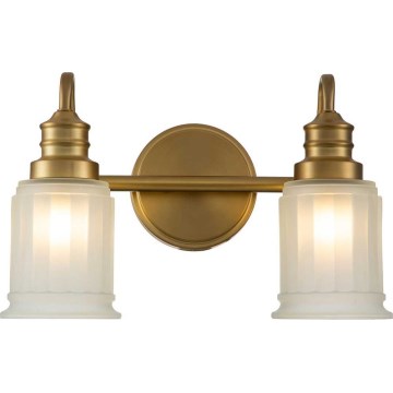 Quoizel - LED badkamerwandlamp SWELL 2xG9/3W/230V IP44 goud