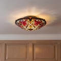 Quoizel - Plafondlamp Tiffany LARISSA 2xE27/40W/230V Ø 41,2 cm