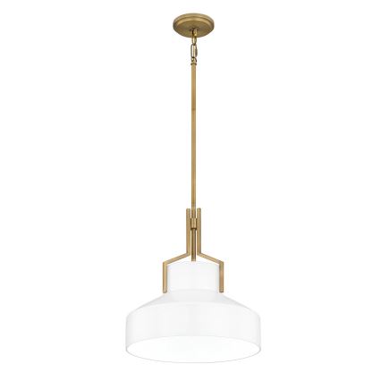 Quoizel - Kroonluchter BRECKEN met staaf 2xE27/60W/230V goud/wit