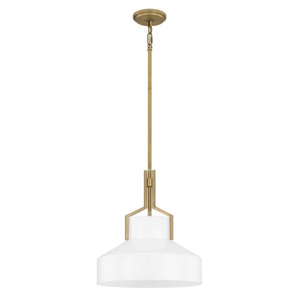Quoizel - Kroonluchter BRECKEN met staaf 2xE27/60W/230V goud/wit