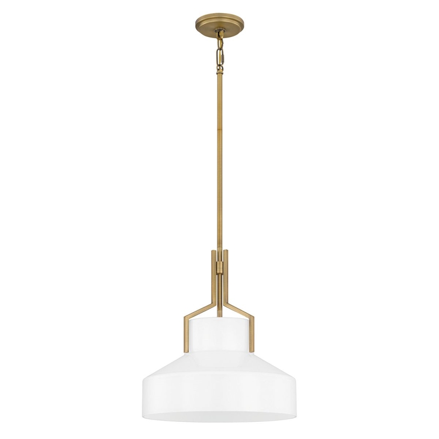 Quoizel - Kroonluchter BRECKEN met staaf 2xE27/60W/230V goud/wit