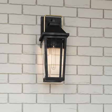 Quoizel - Wandlamp voor buiten BUCKLEY 1xE27/40W/230V IP44 zwart