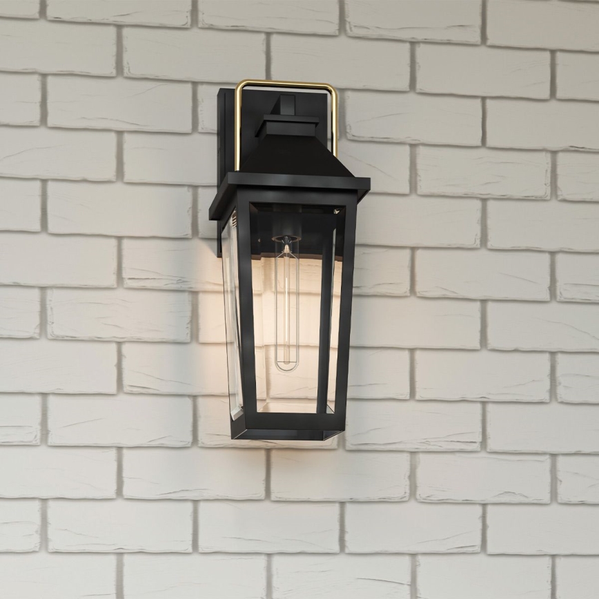 Quoizel - Wandlamp voor buiten BUCKLEY 1xE27/40W/230V IP44 zwart