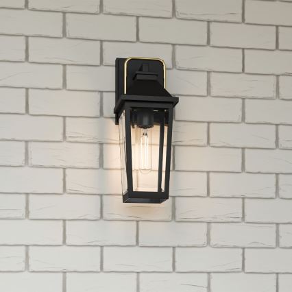 Quoizel - Buitenwandlamp BUCKLEY S 1xE27/40W/230V IP44 zwart