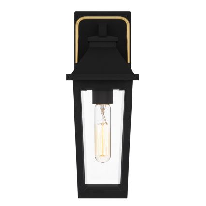 Quoizel - Buitenwandlamp BUCKLEY S 1xE27/40W/230V IP44 zwart