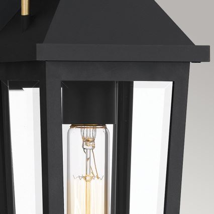Quoizel - Buitenwandlamp BUCKLEY S 1xE27/40W/230V IP44 zwart