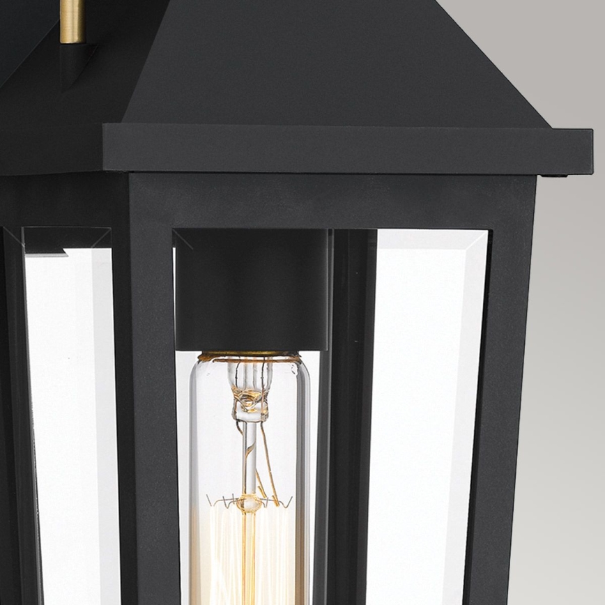 Quoizel - Buitenwandlamp BUCKLEY S 1xE27/40W/230V IP44 zwart