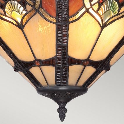 Quoizel - Plafondlamp Tiffany CAMBRIDGE 2xE27/100W/230V