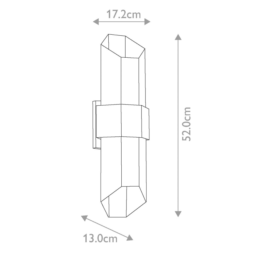 Quoizel - LED Buitenverlichting CHASM 2xLED/9,5W/230V IP44