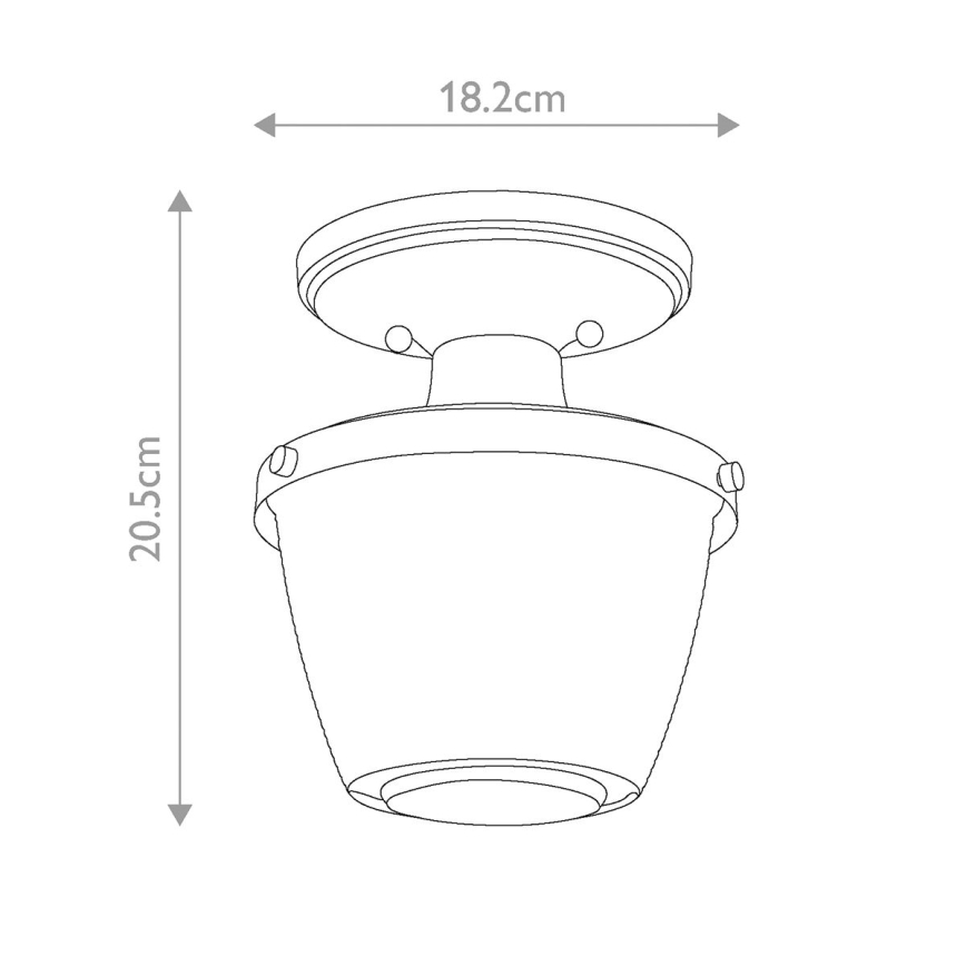 Quoizel - Badkamer plafondlamp DUBLIN 1xE27/40W/230V IP44 goud