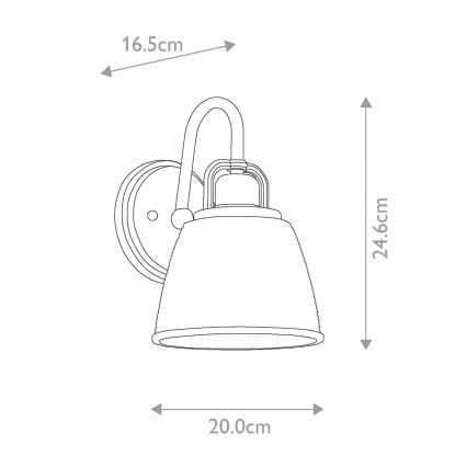 Quoizel - LED Badkamer wandlamp DUBLIN 1xG9/3W/230V IP44 glanzend chroom