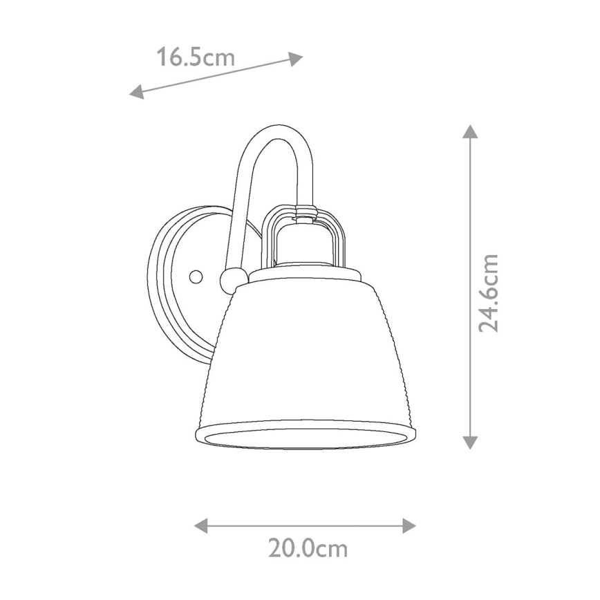 Quoizel - LED Badkamer wandlamp DUBLIN 1xG9/3W/230V IP44 goud