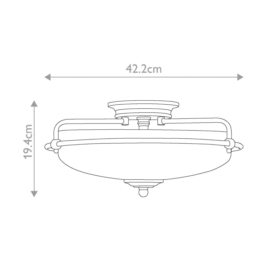Quoizel - Plafondlamp GRIFFIN 3xE27/60W/230V brons