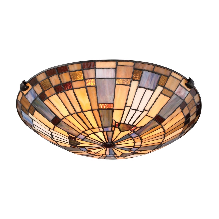 Quoizel - Plafondlamp INGLENOOK 2xE27/60W/230V diameter 40,7 cm