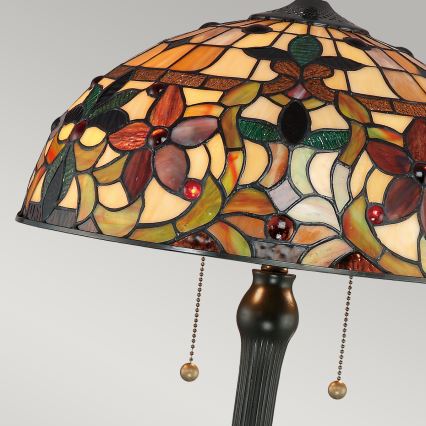 Quoizel - Tafellamp Tiffany KAMI 2xE27/60W/230V