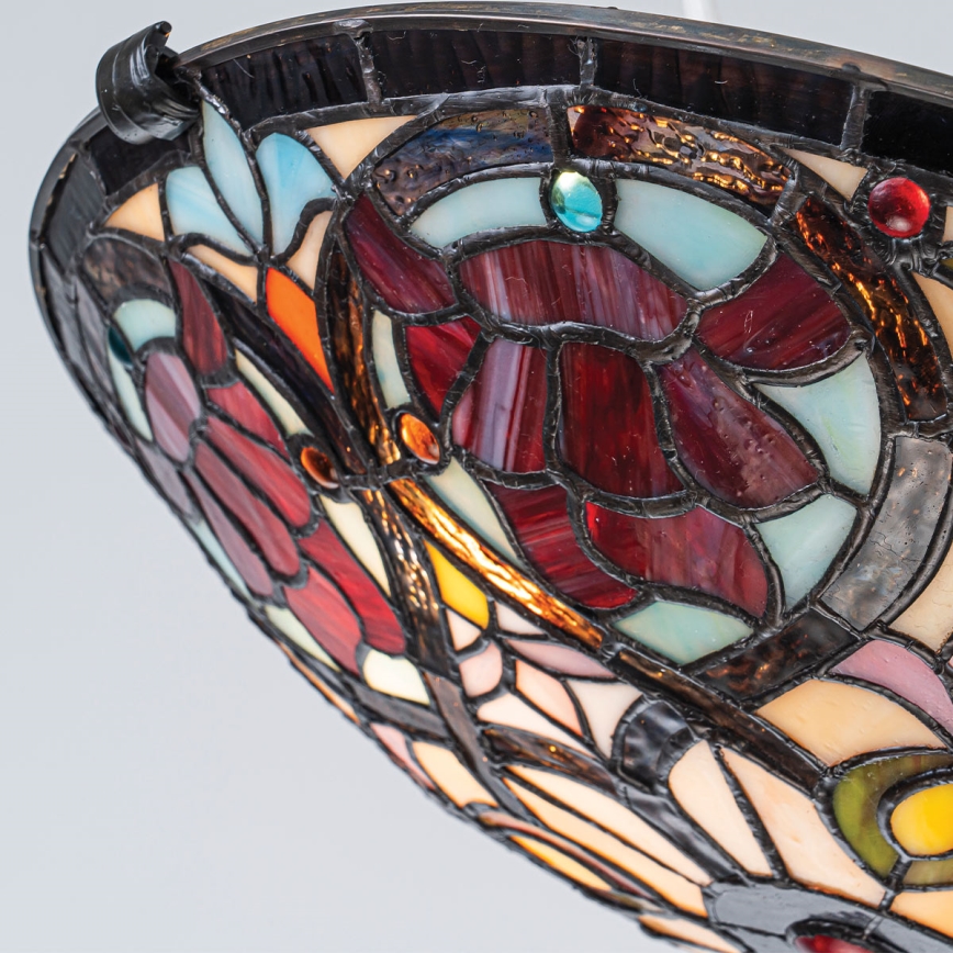 Quoizel - Plafondlamp Tiffany LARISSA 2xE27/40W/230V Ø 41,2 cm