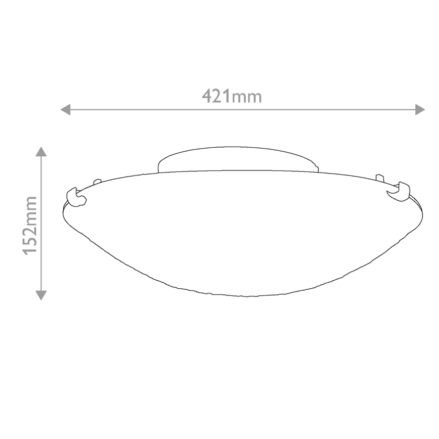 Quoizel - Plafondlamp Tiffany LARISSA 2xE27/40W/230V Ø 41,2 cm