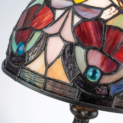 Quoizel - Tafellamp Tiffany LARISSA 1xE14/40W/230V Ø 20 cm