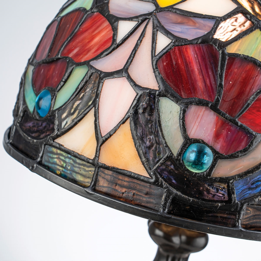 Quoizel - Tafellamp Tiffany LARISSA 1xE14/40W/230V Ø 20 cm