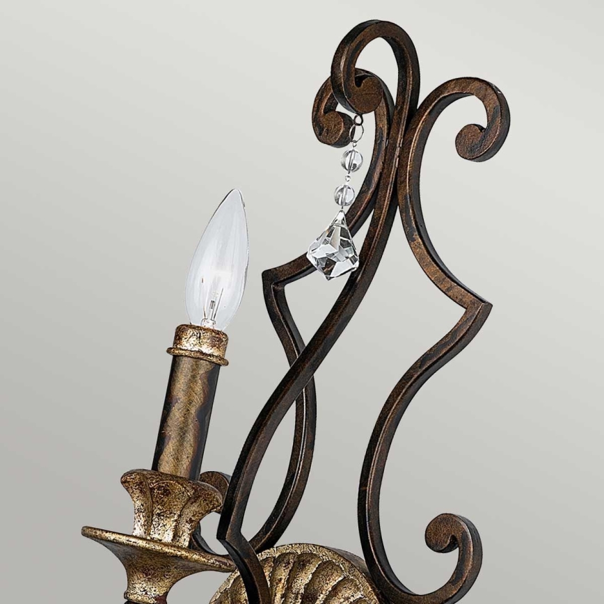 Quoizel - Wandlamp MARQUETTE 1xE14/60W/230V bronskleurig