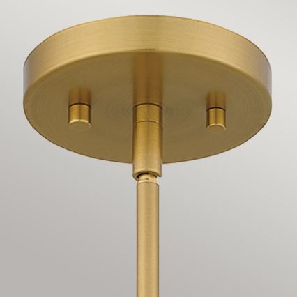 Quoizel - Hanglamp met vaste pendel MEJIA 1xE27/60W/230V diameter 35,6 cm messing