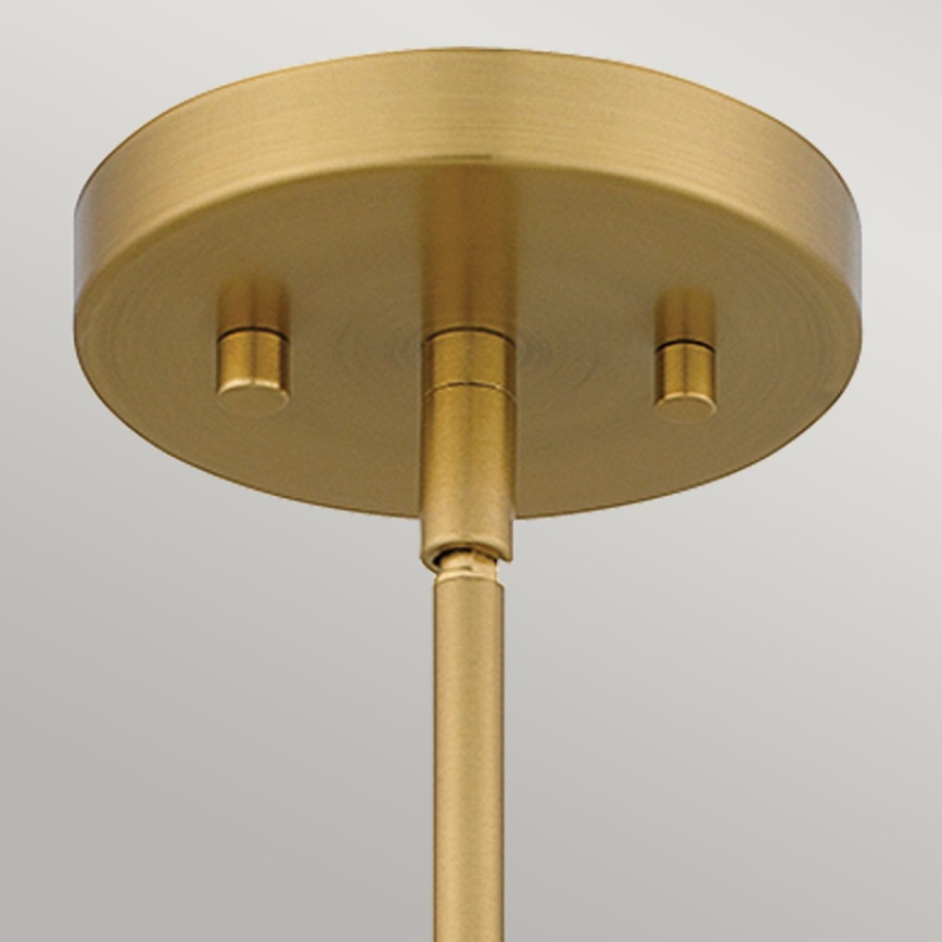 Quoizel - Hanglamp met vaste pendel MEJIA 1xE27/60W/230V diameter 35,6 cm messing