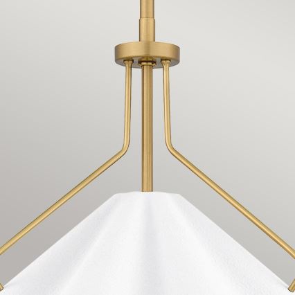 Quoizel - Hanglamp met vaste pendel MEJIA 1xE27/60W/230V diameter 35,6 cm messing