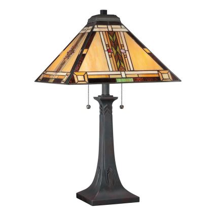 Quoizel - Tiffany NAVAJO tafellamp 2xE27/60W/230V