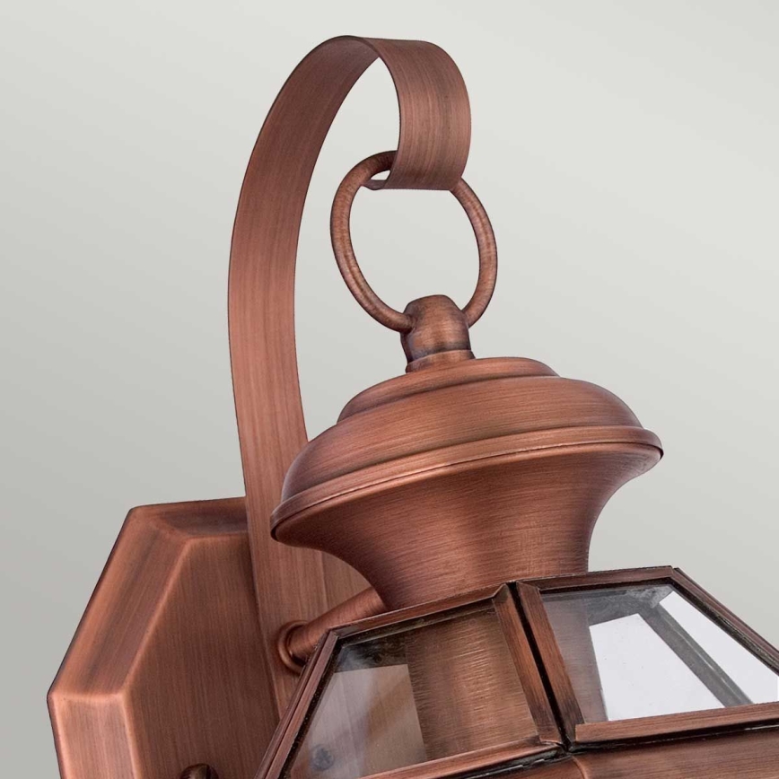 Quoizel - Buitenwandlamp NEWBURY 1xE27/60W/230V IP44 in koper