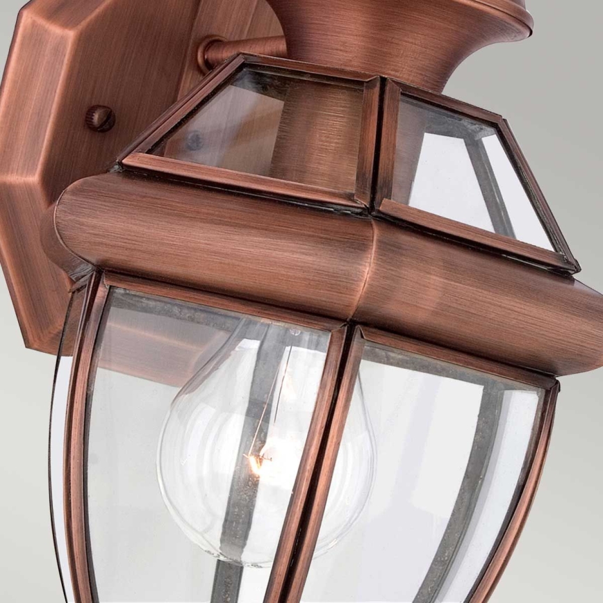 Quoizel - Buitenwandlamp NEWBURY 1xE27/60W/230V IP44 in koper